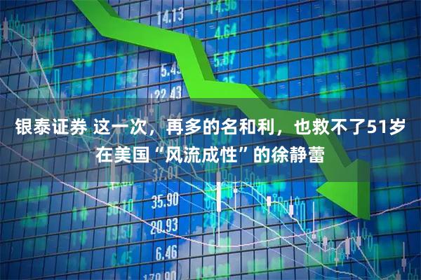 银泰证券 这一次，再多的名和利，也救不了51岁在美国“风流成性”的徐静蕾